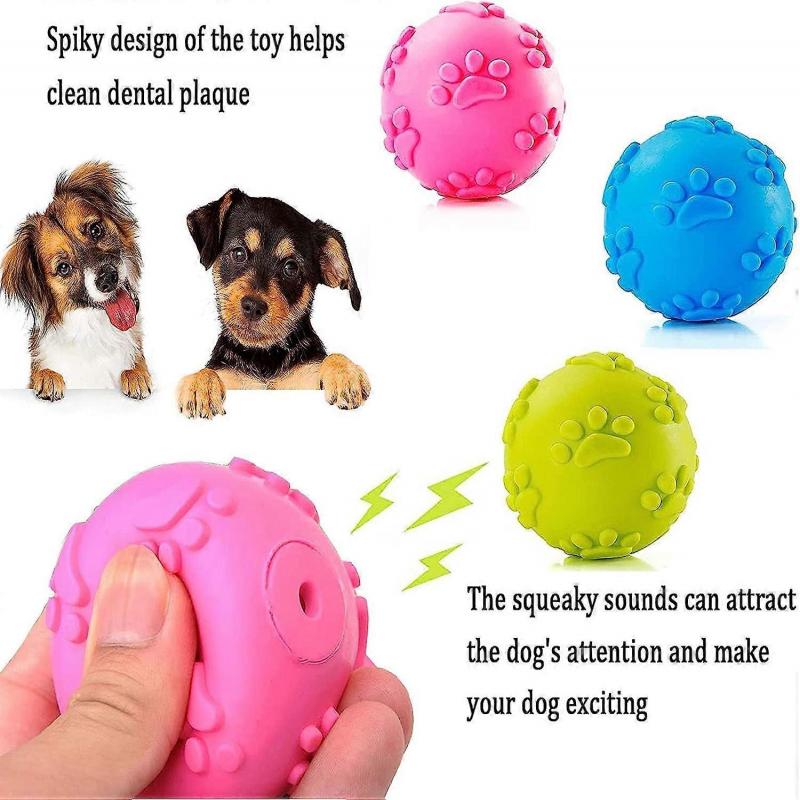 Dog Toy Balls,Sound Toy Balls,Dog Toy Chew Ball,Puppy Molar Teeth Cleaning Ball,for Small and Medium Dogs