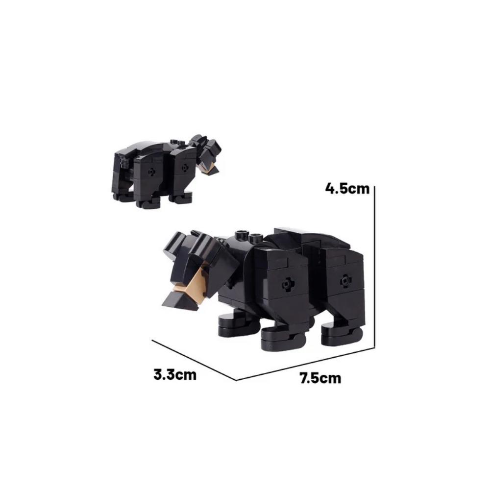 MOC Animal Building Block Accessories Set Crow Parrot Peacock Eagle Flamingo Transport Horse Ox Cart Gift Brick Model Toy K001