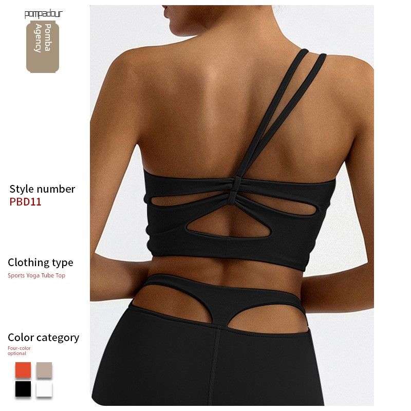 With Chest Pad Spring and Summer New Arrival Beauty Back Sling Yoga Bra Sports Intimates Female Bubble Wrap Running Workout Vest Bra