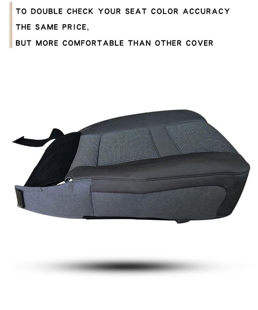 For 2006-2009 Dodge Ram 2500 3500 Dark Gray Front Left Driver Seat Bottom Cover