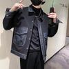 Spring and Autumn Hong Kong Style Denim Jacket Men's Loose Handsome Top Trendy Korean Style Ins Casual Jacket