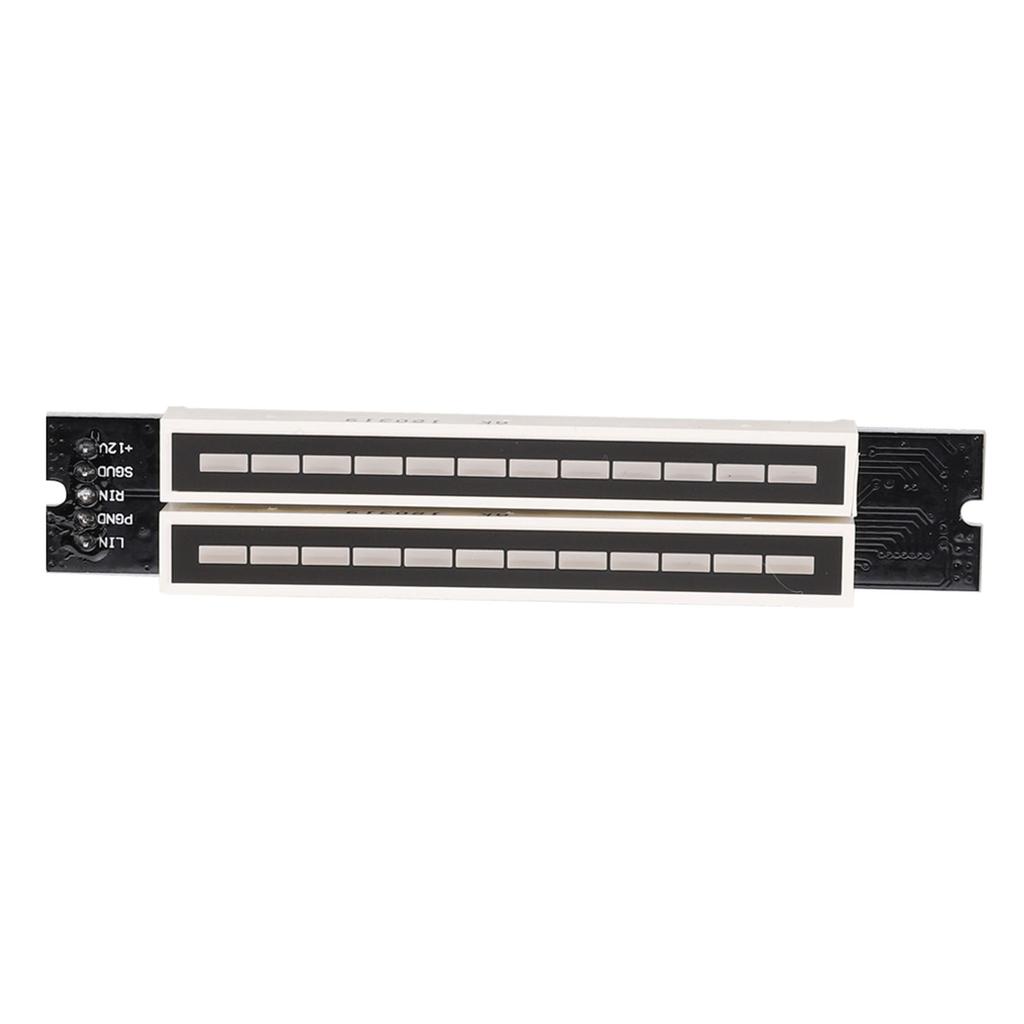 Dual 12 Stereo Level Indicator Adjustable Light Speed Level Meter Board Module with AGC Mode