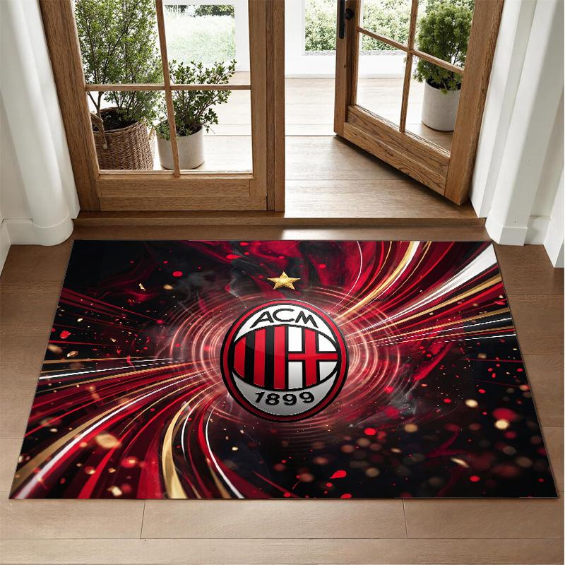AC Milan Design Crystal Velvet Rug Soft Decorative Mat for Bedroom Entrance