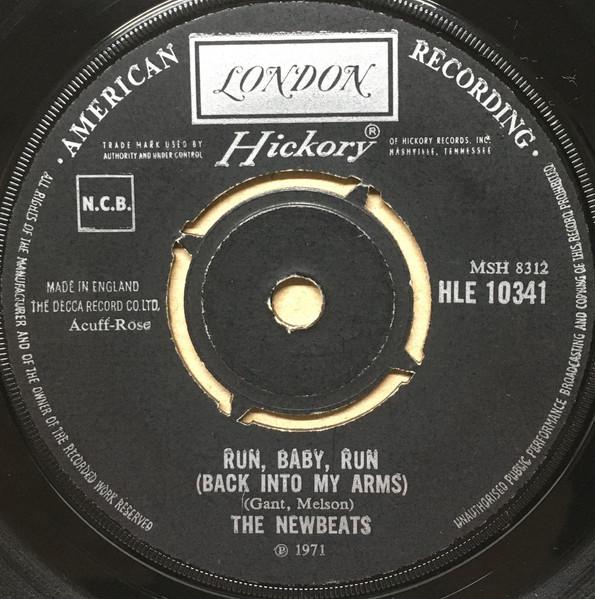 

7inch Record NEWBEATS Run Baby Run Back Into My Arms HLE10341 London Records 1971 UK SoulFunk Used