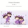 Cute Car Decoration Ornaments Creative Cartoon Purple Pajamas Couple Auto Center Console Car Interior Accessories