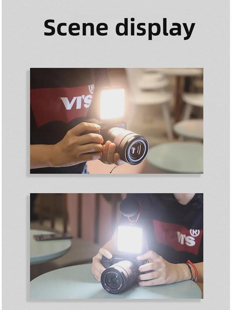 Portable RGB Photography Light: Cold/Warm Square Soft Light for Outdoor Live Broadcasts