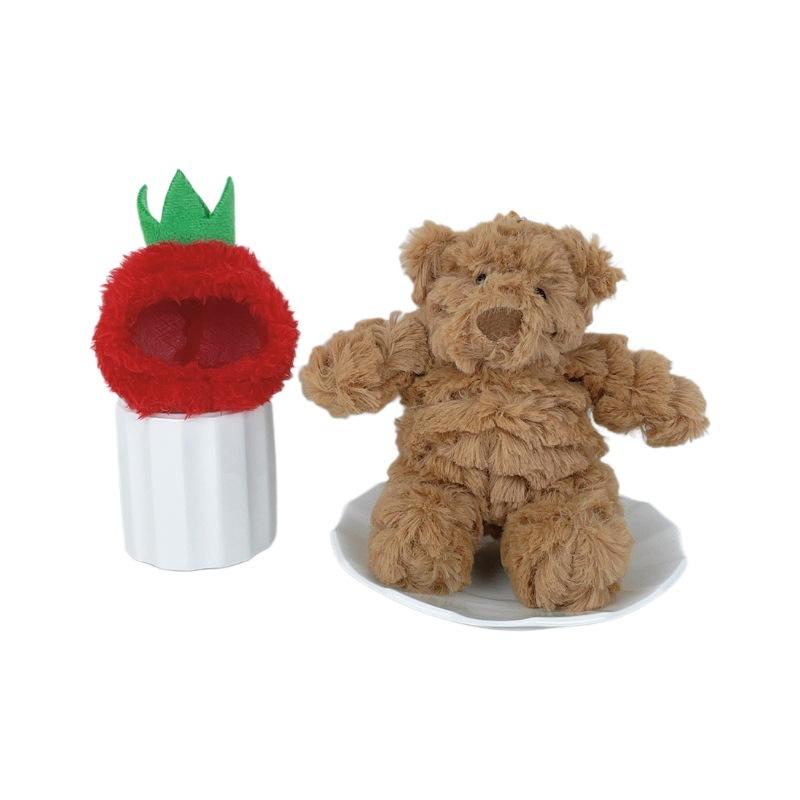 Cute Cute Basai Bear Pendant Plush Toy Doll Bear Bag Hanging Decoration Keychain Doll Doll