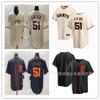 San Francisco Giants MLB Baseballtrikot 51 Jung Ho Lee Benutzerdefinierter Name Nummer Baumwolle Sportfan Bekleidung