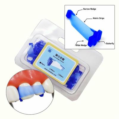 5 Pcs/ 10 Pcs/20 Pcs Dental Butterfly Matrix  Dental Isolating Matrices Wedges All-in-one Smart Anterior Strip and Wedges