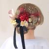 Bud Flower Hair Graduation Dried Gold Ornament, Coming-of-Age Ceremony, Ceremony, Flowers, Mizuhiki, Leaf, Kimono, Furisode, Hakama, Headpiece,