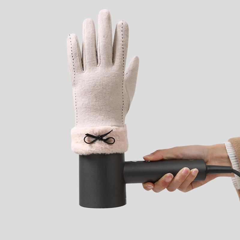 Women Fall Winter Windproof Touchscreen Thick Fleece Lining Daily Use Commuting Superior Warmth Cycling Gloves
