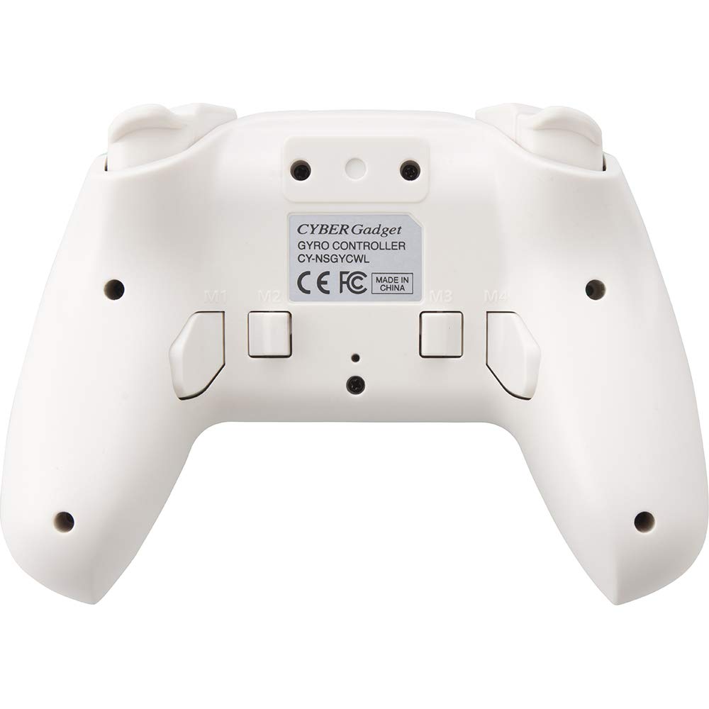 CYBER Wireless Gyro Controller with Rapid Fire and Back Buttons (for Switch) Light Green X Cream - Switch