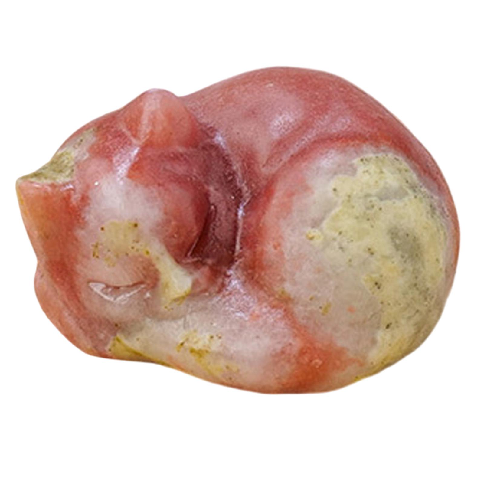 

Натуральный кристалл спящая кошка резьба кристаллы спящая кошка статуэтка ручная работа каменное искусство фигурка для домашнего декора подарок 22