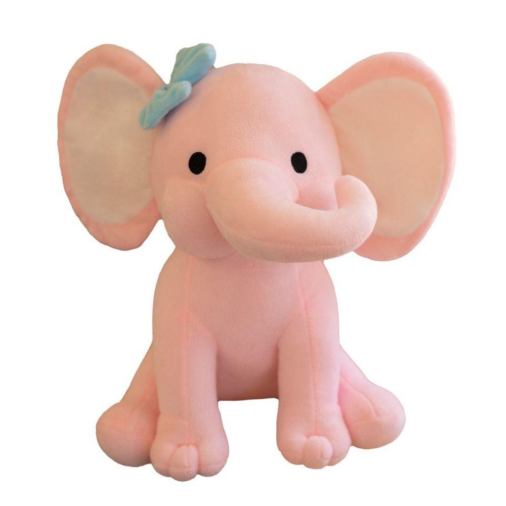Adorable Cotton Elephant Plush Toys Soft Texture Kawaii Stuffed Animal Soothing Pillow Sleeping Aid Stuffed Animal