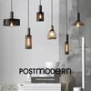 Vintage restaurant pendant light corridor cement column forged iron lampshade LED E27 coffee shop home decoration pendant light