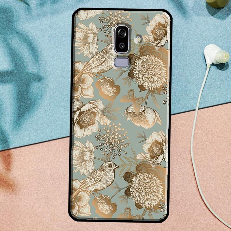 Garden Birds Case For Samsung Galaxy J3 J5 J7 2017 A3 A5 2016 A6 A8 J2 J8 A7 A9 2018 J4 J6 Plus Cover