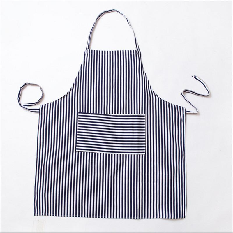 56x68cm Adult Apron Cotton Linen Striped Sleeveless Kitchen Cooking Baking Tool BBQ Party Chef Tool