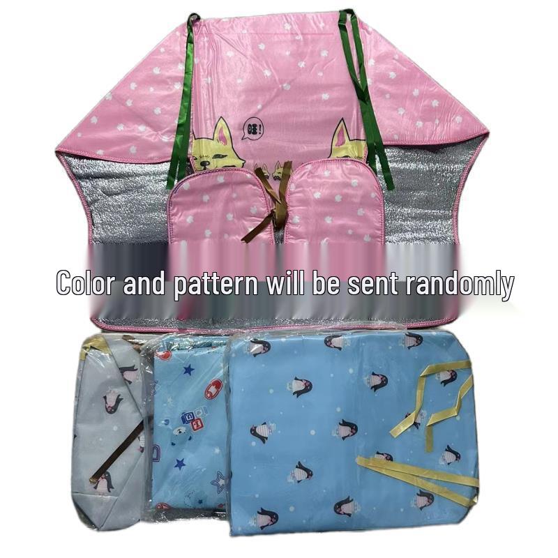 Cozy Fleece-Lined Windproof Blanket for Electric Vehicles - Perfect for Autumn & Winter