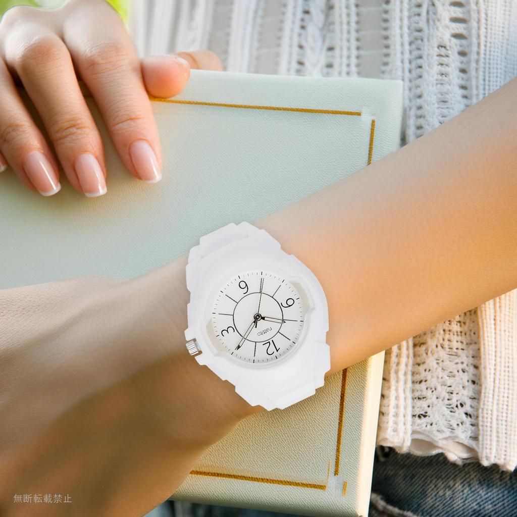 Fieldwork Analog 3 ATM Water TPU Urethane WP Years Women's Watch, Resistance, Strap, White, YM126-1
