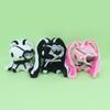 Kawaii Goth Coniglio Rosa Gloomy Bear Maschera per Occhi Giocattolo Peluche Portachiavi Coniglio Multiuso Maschera per Occhi Peluche Peluche Zaino Fascino