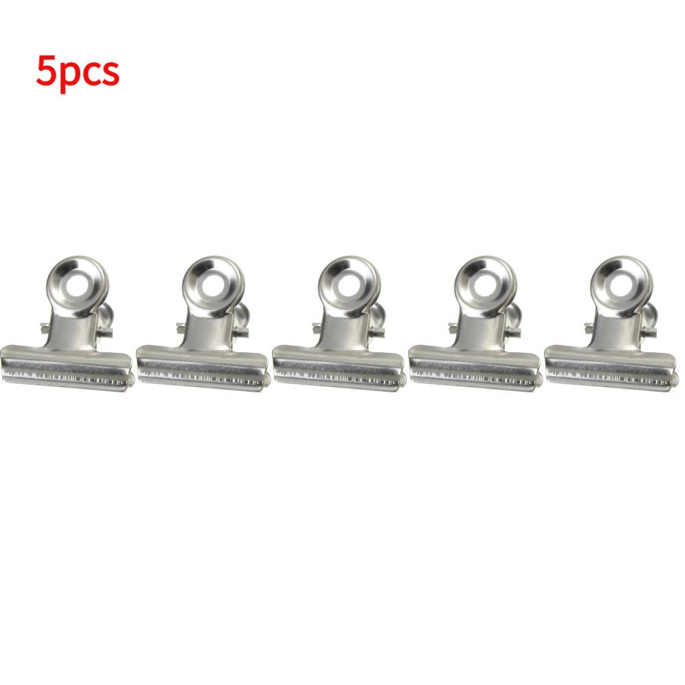 Stainless Steel Chip Bag Clips For Air Tight Seal Grip Food Sealing Clamp Clip  Binder Paper Photo File Stationary Binder Clip
