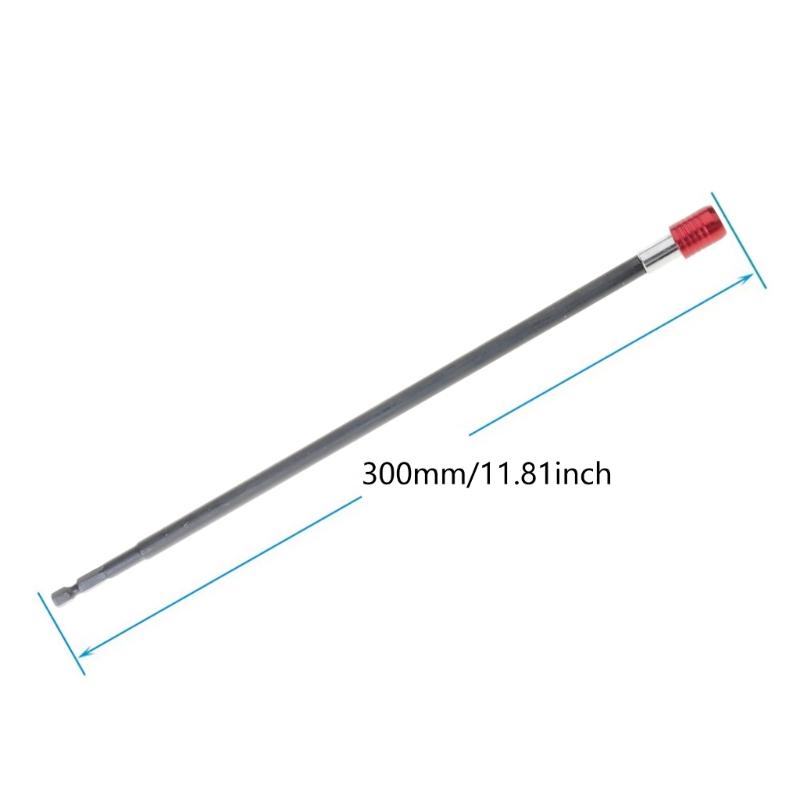 Hexagonal Shank Self Locking Extension Bit Drill Magnetic for Deep Hole Tasks Quick Bit Changes Furniture Assembly Tasks