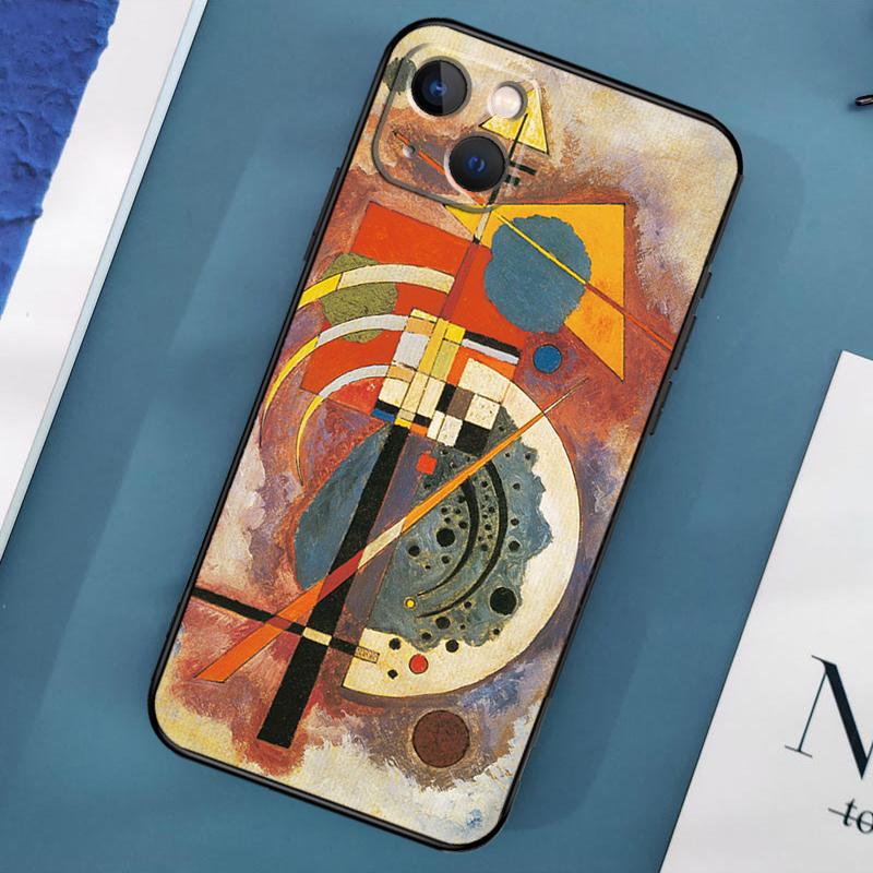 Wassily Kandinsky Abstraktní pouzdro na telefon pro iPhone 15 13 12 11 14 Pro Max Mini X XR XS MAX SE 2020 7 8 Plus Zadní kryt
