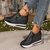 Casual Hidden Heel Slip On Sneakers Women Spring Chunky Platform Wedge Heel Loafer Woman's Invisible Height Increase Shoes