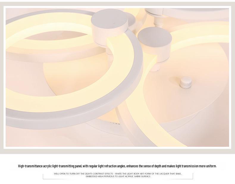 Modern Minimalist Ceiling Lamp for Living Room, Bedroom, or Restaurant