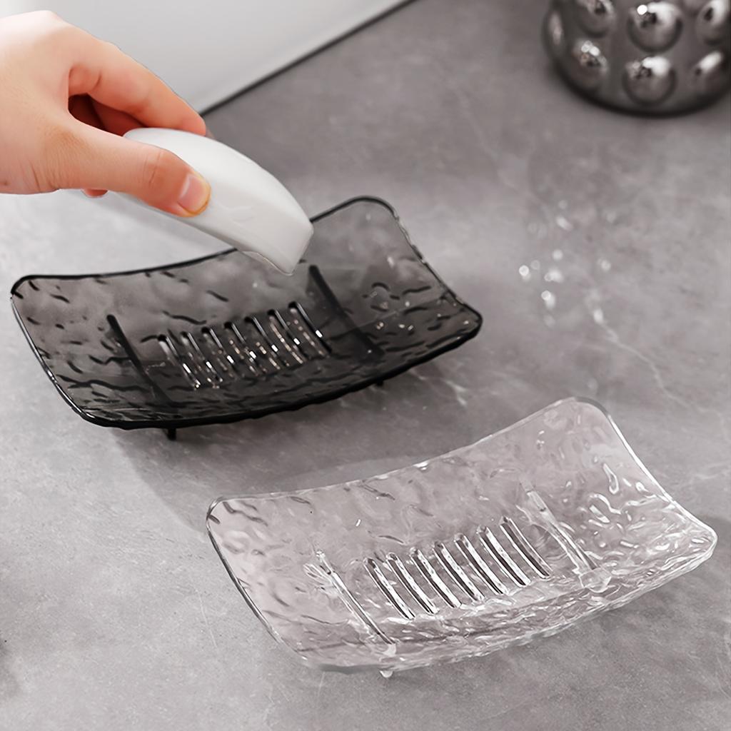 2pcs Creative Soap Dish with Drainage Holes, Soap Storage Box