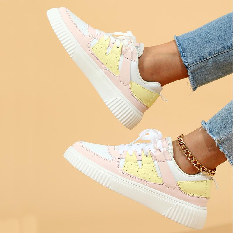 Women's Board Shoes Low-top Casual Sneakers Men PU Leather Running Walking Sports Shoes Classic Fitness Platform Shoes