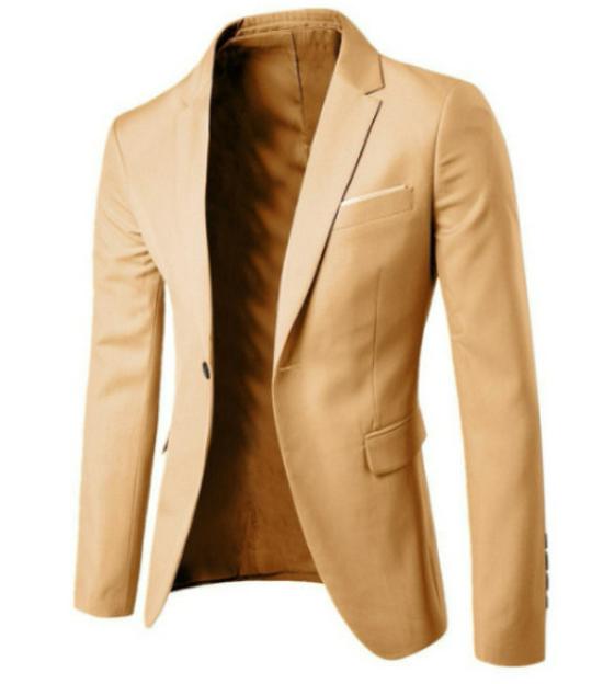 Europese Maat Heren Slim Fit Blazer - Verdikte Casual Pak, Koreaanse Stijl