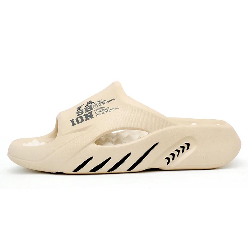 Fashion Shevalues Casual Men Massage Slippers Thick Sole House Men Sandals Outdoor Fashion Beach Slides Men's Sport Slippers Big Size