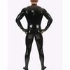 4Pcs/Set Wetlook Pvc Men Bodysuit Fitness Clothing Bodybuilding Clothes Body Shaper Full Coat Zentai Tights Catsuit Shapewear