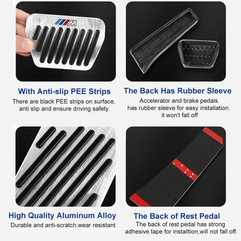 -Car Pedals Cover Brake Accelerator Pedal Cover For BMW 5 Series G30 G32 F10 X1 X3 X5 F15 F48 F30 E83 G01 G05 G20 G60 Accessorie