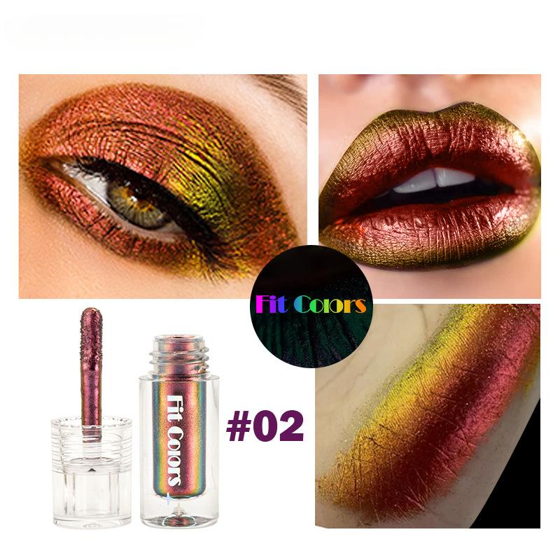 

Chameleon Liquid Eyeshadow Stick, Color Gradient Monochromatic High Pigment Liquid Eyeshadow Stick Makeup #02