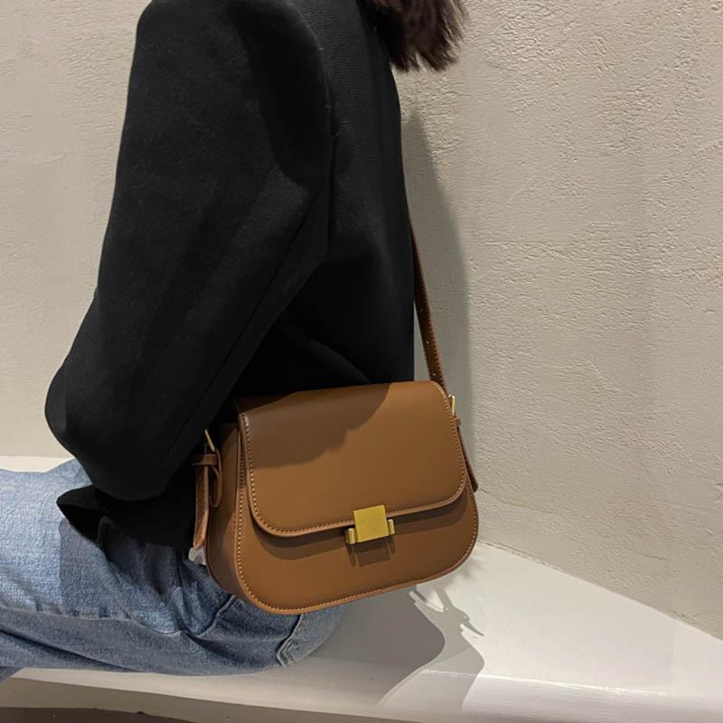Retro Texture Foreign Style Small Bag Women's Bag 2025 New Trendy Fashion Small Square Bag Simple and Versatile One-shoulder Crossbody Bag