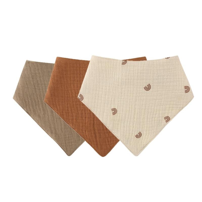 Baby Infant Cotton Bib Newborn Solid Color Triangle Scarf Feeding Saliva Towel Bandana Burp Cloth Boys Girls Gift 3/4/5pcs/Set