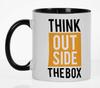 Inkdotpot Think Outside The Box Inspirational Positive Quotes 11Oz Ceramic  Coffee  Mug