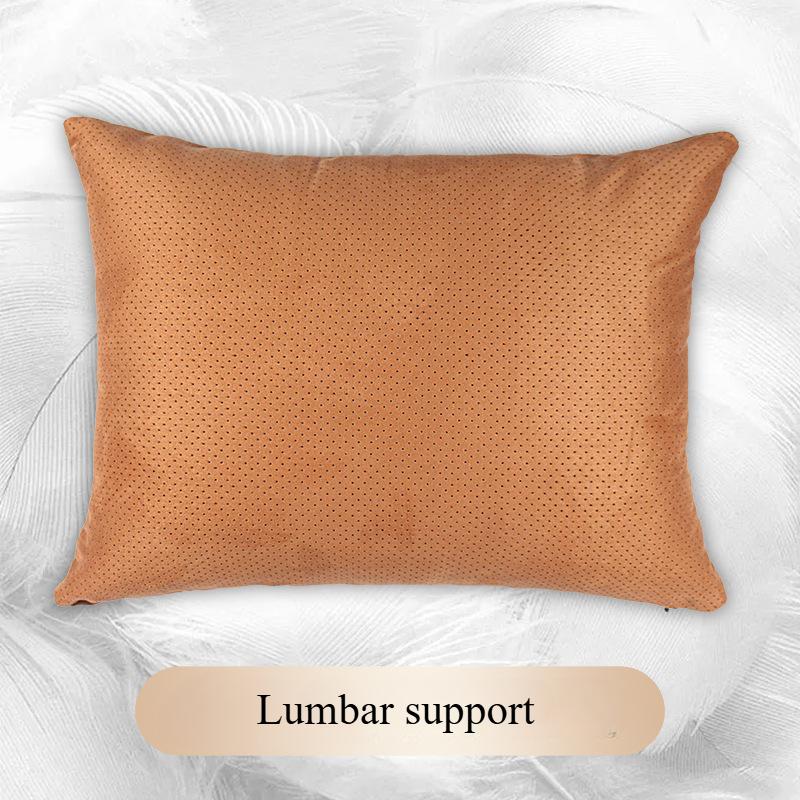 S-Class Car Headrests Lumbar Cushions Neck Protection Pillow Suede Seat Backrest Cushions Auto Accessories