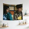 High Quality Byler Heart Floral Tapestry Reusable Durable MultiSize Flat Print Design for Dorm Bedroom Home Decoration