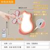 Children's Room Girl Bedroom Cat Wall Lamps White Pink Flower Lamp Cute Warm Baby Room Nursery Princess Room Bedside Wall Lights