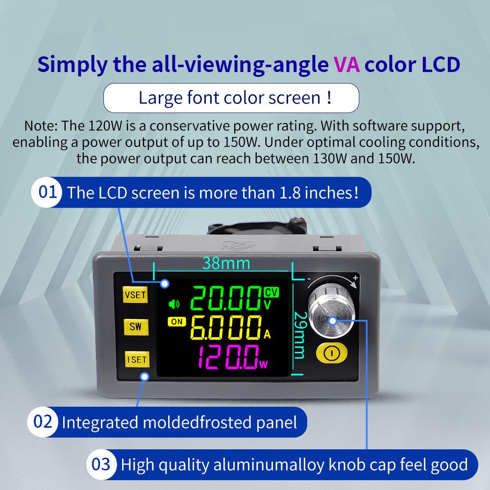 SK120 Numerical Control Lift Voltage DC Voltage Regulator Constant Voltage Constant Current Solar Charging Module Support MPPT