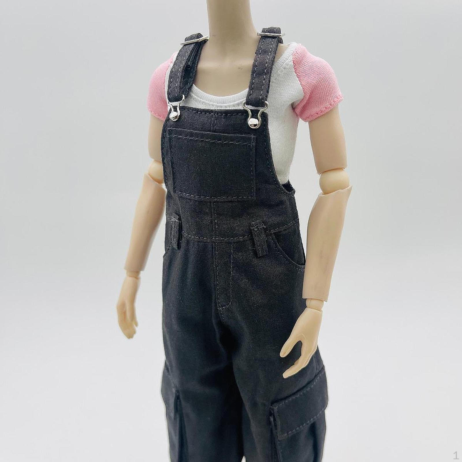 

Масштаб 1/6 Комбинезон Повседневные Свободные Брюки Модная Одежда Мини Длинные Брюки с Карманом для 12-дюймовой Куклы серый