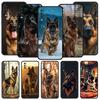 German Shepherd Dog Cartoon Case For Samsung A56 A36 A26 A54 A52 A24 A14 A50 A72 A70 A06 A12 A22 A34 A42 A32 A04s A16 5G Cover