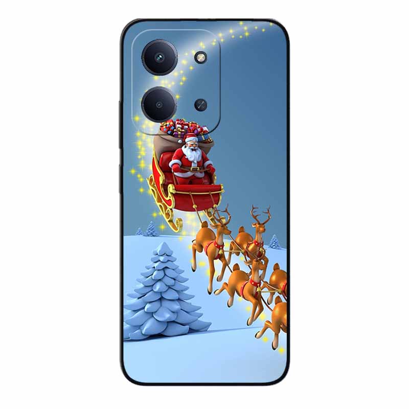 Christmas Phone Case For Redmi 15C 4G Global 171.5mm Case Black Silicone Bumper For Xiaomi Redmi15C 4G Cover 15C4G Cartoon Coque