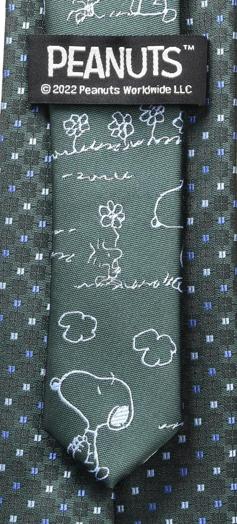 Tie Snoopy Necktie PNDW0456 Green SNOOPY Business Brand Necktie Present [Peanuts]
