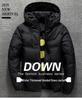 Men's European and American Winter Hooded Business Casual Warm Coat