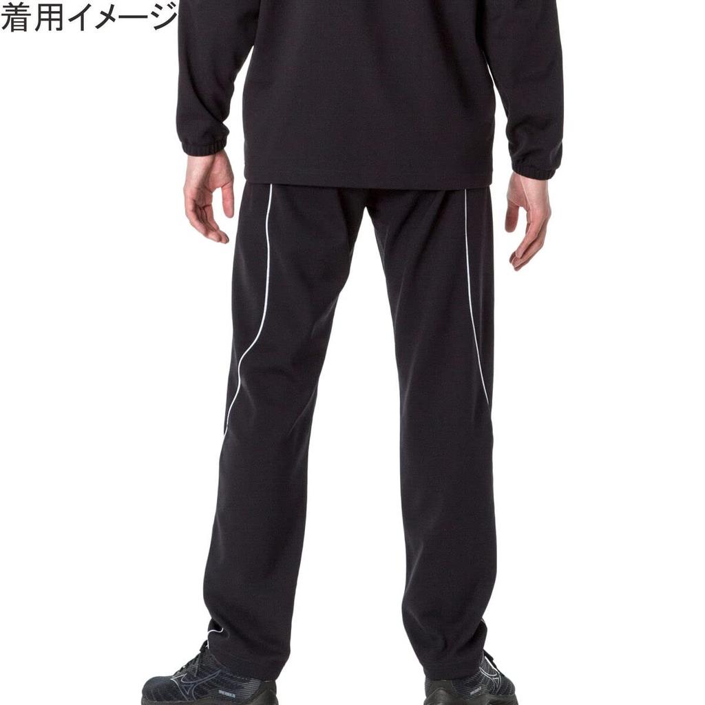 Mizuno Training Deep Size 32MDA125 Warm-Up Pants, Moisture-Wicking, Quick-Drying, Navy, M,