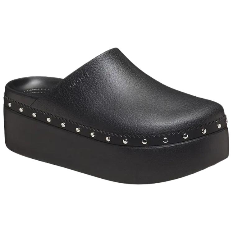 Crocs Comfort Slip-On Anti-Rub Closed-Toe Clogs Women Footwear Black 212355-001